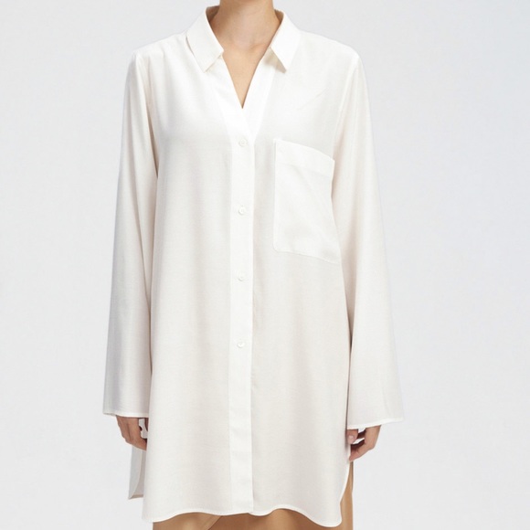 Lattelier Oversized Button-Down Shirt - Picture 1 of 12